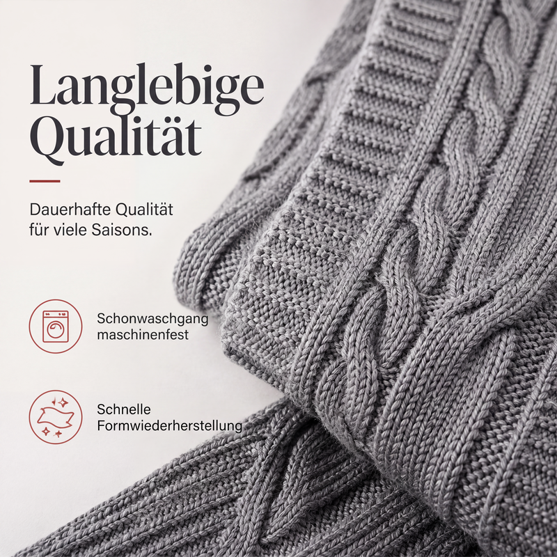 📢📢50 % Rabatt！🎉Lange Strickjacke mit Kapuze und Taschen für Damen
