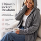 📢📢50 % Rabatt！🎉Lange Strickjacke mit Kapuze und Taschen für Damen