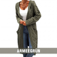 📢📢50 % Rabatt！🎉Lange Strickjacke mit Kapuze und Taschen für Damen