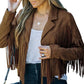📢📢50%Rabatt!!!🎉✨Lässige Fransenjacke für Damen mit langen Ärmeln