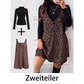 📢📢50%Rabatt!!!🎉✨Schmeichelhaftes geschichtetes Leoparden-Set