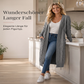 📢📢50%Rabatt!!!🎉✨Lange Strickjacke mit Kapuze und Taschen für Damen