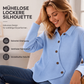 📢📢50%Rabatt!!!🎉✨Damen Strickoberteil mit Knöpfen und unregelmäßigem Saum