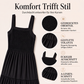 📢📢50%Rabatt!!!🎉✨Damen-Smock-Kleid mit Spaghettiträgern, gestuftes Kleid