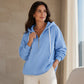 📢📢50%Rabatt!!!🎉✨Damen Cord-Hoodie mit halbem Reißverschluss