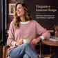 📢📢50%Rabatt!!!🎉✨Legerer Strick-Pullover mit Rundhalsausschnitt für Damen