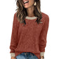 📢📢50%Rabatt!!!🎉✨Legerer Strick-Pullover mit Rundhalsausschnitt für Damen