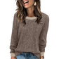 📢📢50%Rabatt!!!🎉✨Legerer Strick-Pullover mit Rundhalsausschnitt für Damen