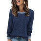 📢📢50%Rabatt!!!🎉✨Legerer Strick-Pullover mit Rundhalsausschnitt für Damen