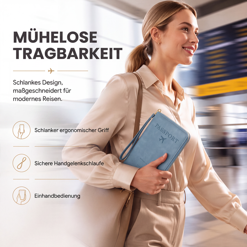 📢📢50%Rabatt!!!🎉✨Multifunktionales RFID-blockierendes Reisepassetui