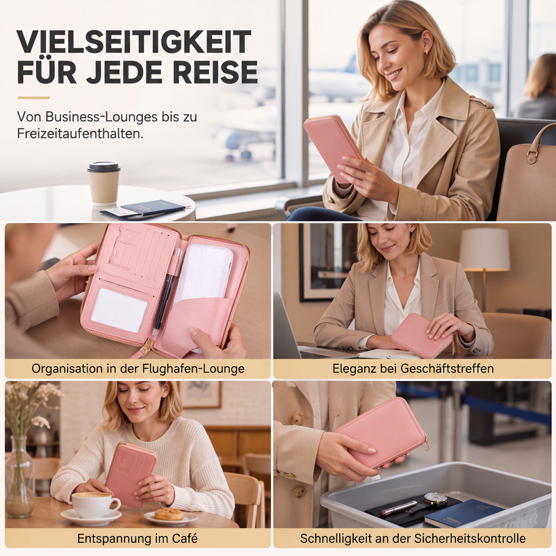📢📢50%Rabatt!!!🎉✨Multifunktionales RFID-blockierendes Reisepassetui