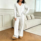 📢📢50%Rabatt!!!🎉✨Schulterfreies Sweatshirt- und Hose-Set für Damen