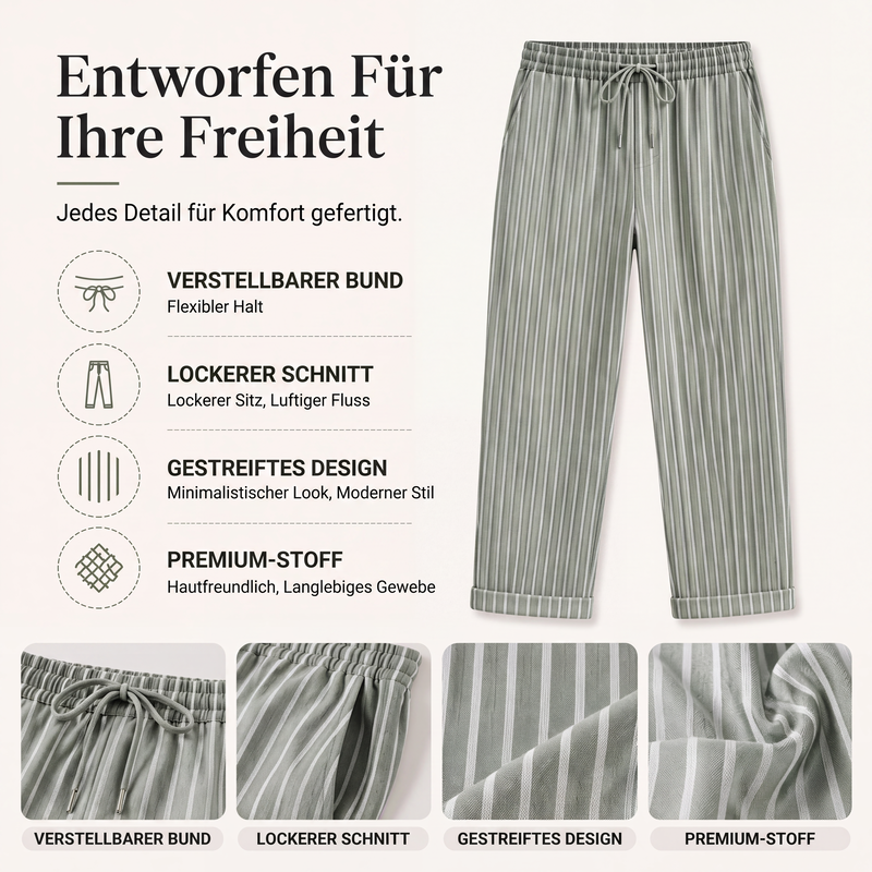 📢📢50%Rabatt!!!🎉✨Lockere Damenhose aus Baumwolle und Leinen