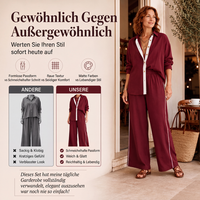 📢📢50%Rabatt!!!🎉✨Legeres 2-teiliges Outfit-Set für Damen