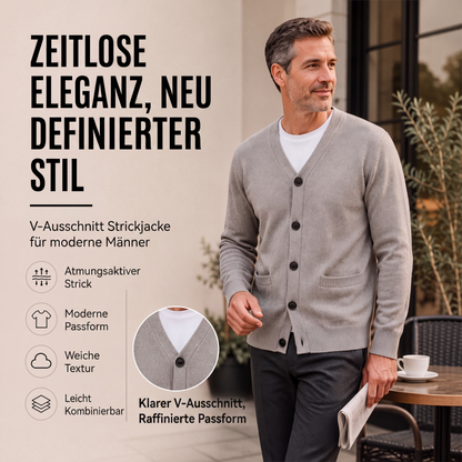 📢📢50%Rabatt!!!🎉✨Strickcardigan mit V-Ausschnitt für Herren im lässigen Stil