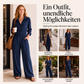 👖 50 % RABATT | Ein Teil, kompletter Look – Lässiger Damen-Cargo-Jumpsuit mit weitem Bein