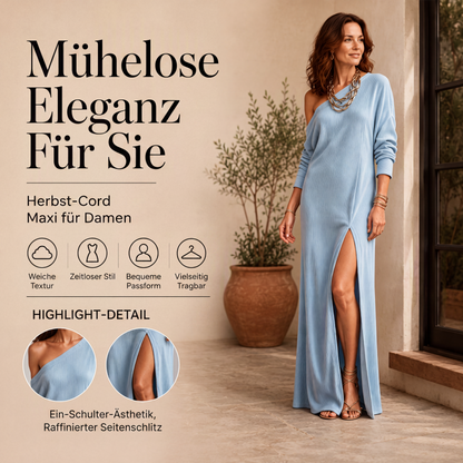 📢📢50%Rabatt!!!🎉✨Damen-Schulterfrei-Kleid mit Seitenschlitz