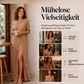 📢📢50%Rabatt!!!🎉✨Damen-Schulterfrei-Kleid mit Seitenschlitz