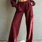 📢📢50%Rabatt!!!🎉✨Hoch sitzende Damen-Hose mit Kordelzug