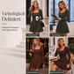 📢📢50%Rabatt!!!🎉✨Langarm-Minikleid mit U-Boot-Ausschnitt für Damen