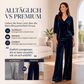 📢📢50%Rabatt!!!🎉✨Damen-Set aus Samt: V-Ausschnitt-Oberteil & Weite Hosen