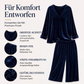 📢📢50%Rabatt!!!🎉✨Damen-Set aus Samt: V-Ausschnitt-Oberteil & Weite Hosen