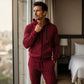 📢📢50%Rabatt!!!🎉✨Herren Farbblock-Set mit Reißverschluss-Kapuzenpullover und Jogginghose