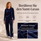 📢📢50%Rabatt!!!🎉✨Damen-Samt-Kapuzenpullover & Gestreifte Hosen Set