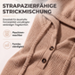 🧶 50 % RABATT | Gemütlich, lässig & vielseitig – Damen Rippstrick-Hoodie mit Knopfdetails
