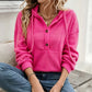 🧶 50 % RABATT | Gemütlich, lässig & vielseitig – Damen Rippstrick-Hoodie mit Knopfdetails