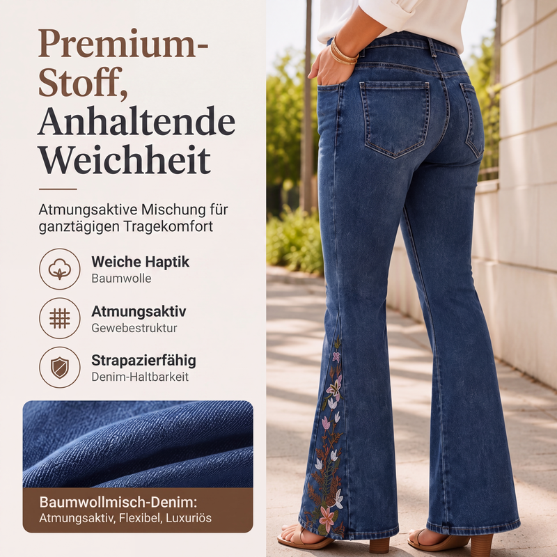 📢📢50%Rabatt!!!🎉✨Damen High Waist Schlagjeans