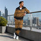 📢📢50%Rabatt!!!🎉✨Bedrucktes Trainingsanzug-Set für Herren mit Halbreißverschluss: Sweatshirt und Hose