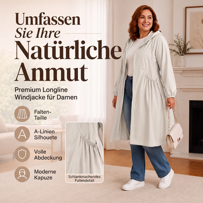 📢📢50%Rabatt!!!💎 Bestseller – Legere, mittellange Kapuzenjacke für Damen in lockerer Passform🧥