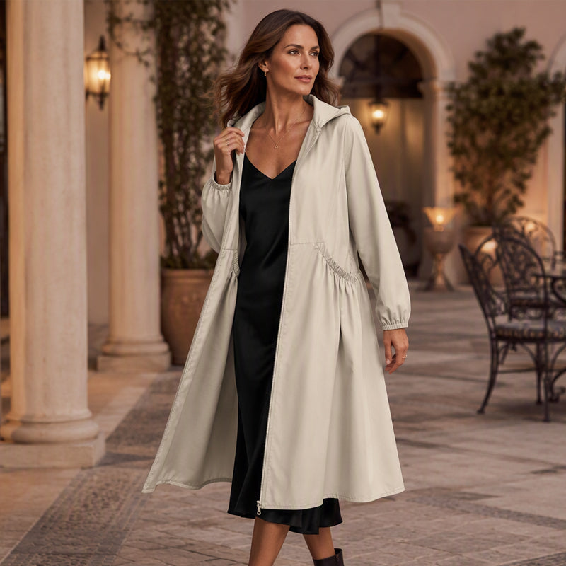 📢📢50%Rabatt!!!💎 Bestseller – Legere, mittellange Kapuzenjacke für Damen in lockerer Passform🧥