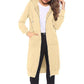 📢📢50%Rabatt!!!🎉✨Mittellange Kapuzen-Sweatjacke für Damen, lässige Strickjacke mit Reißverschluss und Taschen