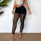 🖤 50 % RABATT | Femininer Statement-Look – Damen Spitzenhose mit transparentem Mesh