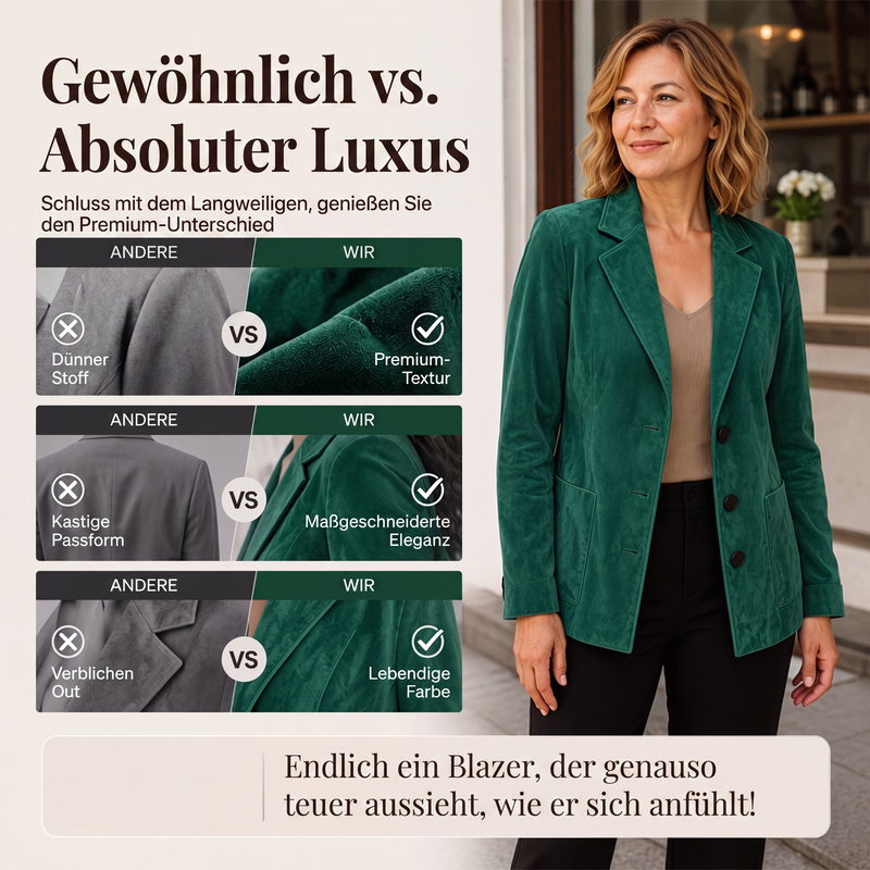 📢📢50%Rabatt!!!🎉✨Wildlederblazer für Damen