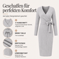 📢📢50%Rabatt!!!🎉✨Elegantes Damen-Rippstrick-Wickelkleid mit V-Ausschnitt und Bindegürtel