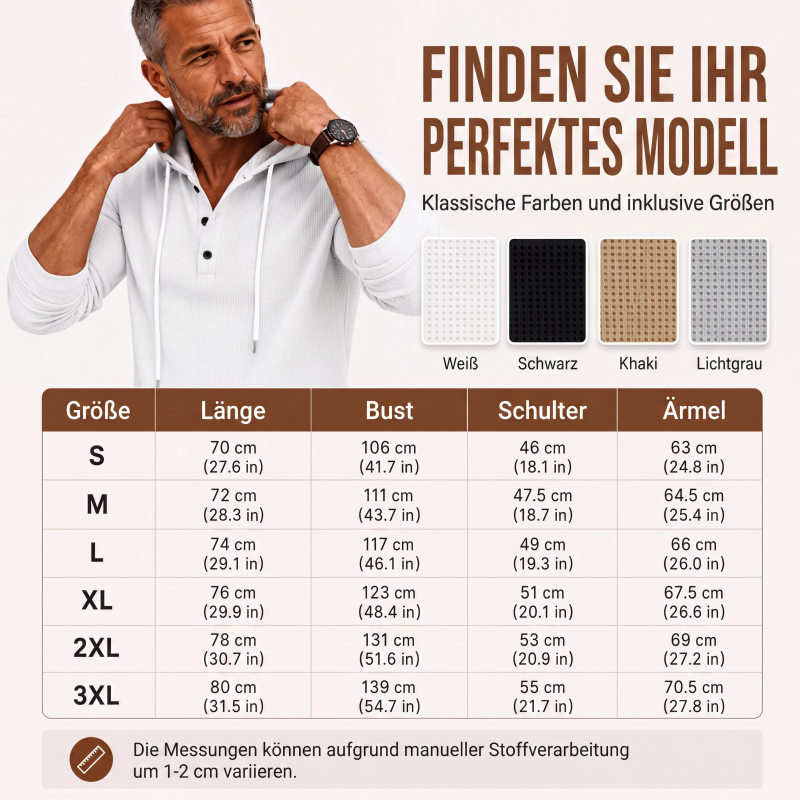 📢📢50%Rabatt!!!🎉✨Damen Casual Kapuzenpullover aus Waffelstrick