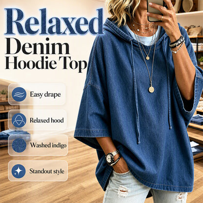 📢📢50%Rabatt!!!🎉✨Lässiges, lockeres Denim-Hoodie für Damen