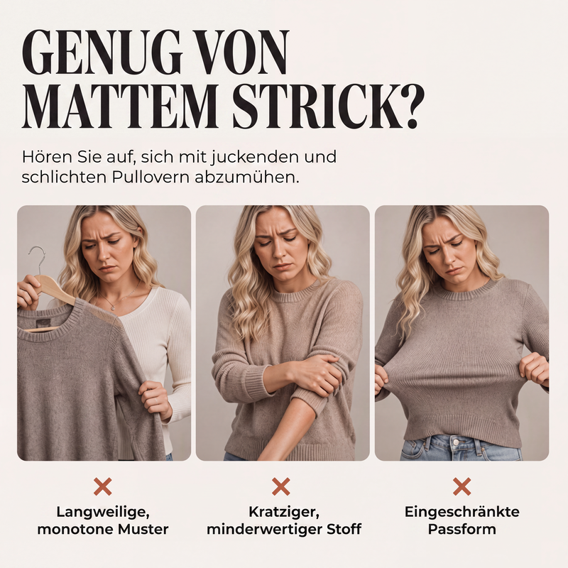 📢📢50%Rabatt!!!🎉✨Bunter Strickpullover für Damen mit geometrischen Streifen