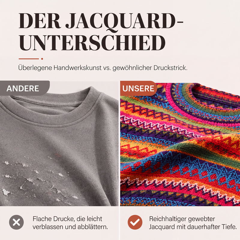 📢📢50%Rabatt!!!🎉✨Bunter Strickpullover für Damen mit geometrischen Streifen