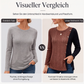 📢📢50%Rabatt!!!🎉✨Damen-Farbblock-Casual-Oberteil aus Rippstrick