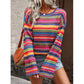 📢📢50%Rabatt!!!🎉✨Bunter Strickpullover für Damen mit geometrischen Streifen