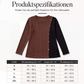 📢📢50%Rabatt!!!🎉✨Damen-Farbblock-Casual-Oberteil aus Rippstrick