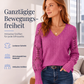 📢📢50%Rabatt!!!🎉✨Langarm-Oberteil aus gebürstetem Rippstoff mit Spitzenbesatz für Damen