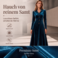 📢📢50%Rabatt!!!🎉✨Damen Vintage Samt-A-Linien-Kleid mit Knopfleiste vorne