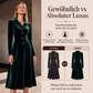 📢📢50%Rabatt!!!🎉✨Damen Vintage Samt-A-Linien-Kleid mit Knopfleiste vorne