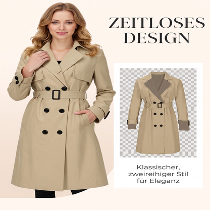 📢📢50%Rabatt!!!🎉✨Damen-Casual-Trenchcoat mit Zweireiher