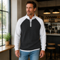 📢📢50%Rabatt!!!🎉✨Herren-Waffelstrick-Quarter-Zip-T-Shirt